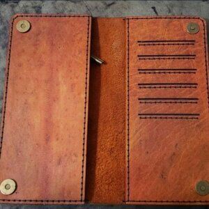 Vintage Style Artnamics Camel Leather Wallet